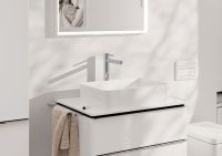 Vorschau: hansgrohe Finoris Waschtischarmatur 260 für Aufsatzwaschtische, Push-Open Ablaufventil, chrom