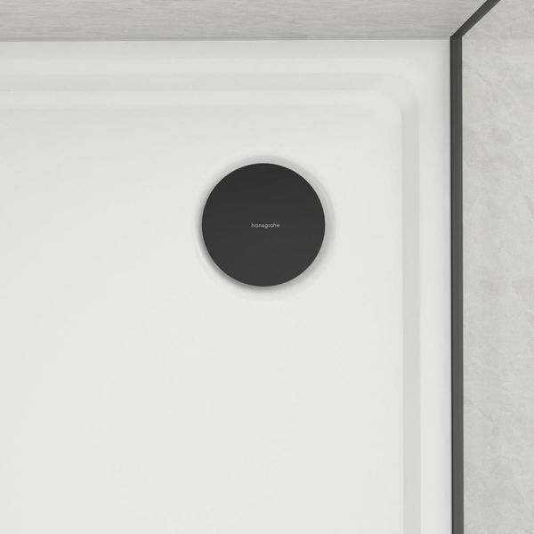 hansgrohe RainDrain Staro Fertigset Ablaufgarnitur für Duschwanne, schwarz matt 60058670