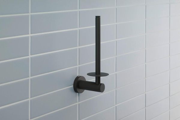Duravit D-Code Ersatzrollenhalter, wandhängend, schwarz matt