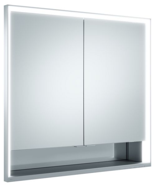 Keuco Royal Lumos Spiegelschrank DALI-steuerbar für Wandeinbau, 2 kurze Türen, 80x73cm