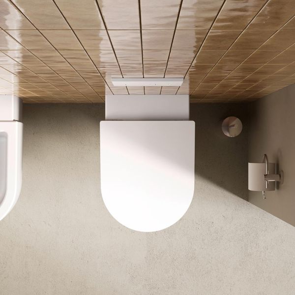 Duravit Balcoon Wand-WC 37x54cm, spülrandlos, DuraShield, weiß