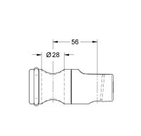 Vorschau: Grohe Relexa Plus Brausegleiter mit Metallhülse, chrom
