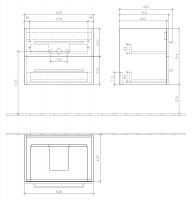 Vorschau: Villeroy&Boch Avento Waschtischunterschrank 63cm, 2 Auszüge