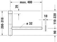 Vorschau: Duravit Design Siphon, schwarz matt 0050364600