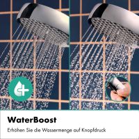 Vorschau: hansgrohe Activera Select S Handbrause 95 2 Strahlarten EcoSmart+ mit Booster, chrom