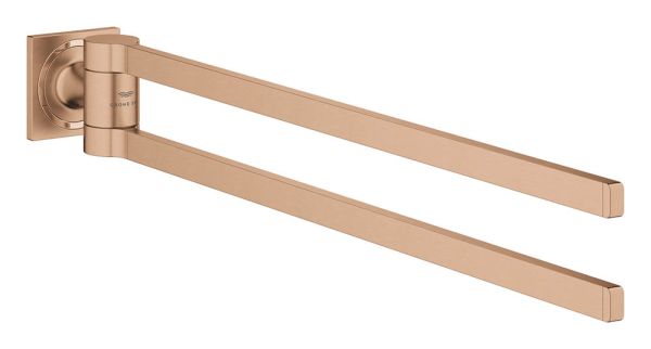 Grohe Allure Doppel-Handtuchhalter 46cm, schwenkbar, warm sunset gebürstet 40342DL1