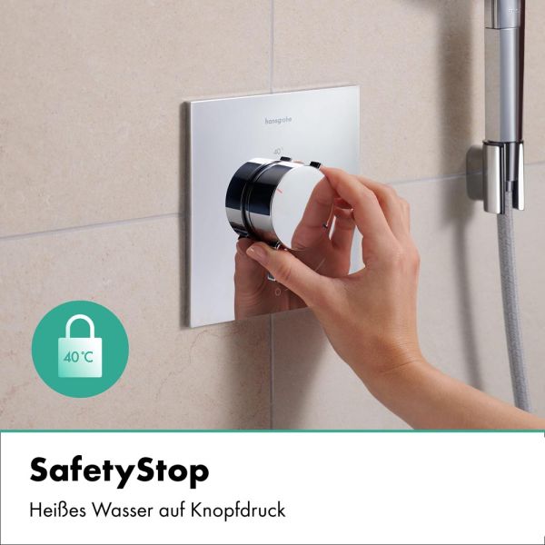 hansgrohe Ecostat Comfort E Thermostat Unterputz 1 Funktion, chrom