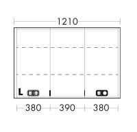 Vorschau: Burgbad rl20 Spiegelschrank 121x80cm mit Klarglas Lichtrahmen Vorschau: Burgbad rl20 Spiegelschrank 121x80cm mit Klarglas Lichtrahmen
