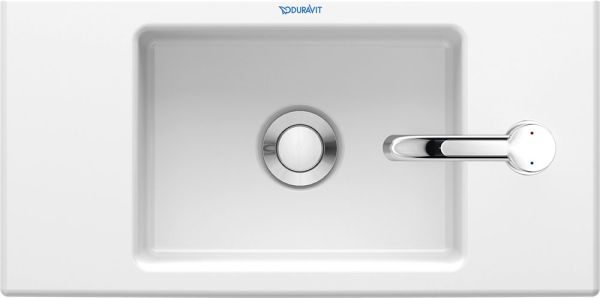 Duravit Vero Air Handwaschbecken rechteckig 50x25cm, mit 1 Hahnloch rechts, ohne Überlauf, weiß 0724500008