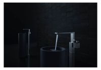 Vorschau: Axor Edge Einhebel-Waschtischmischer bodenstehend mit Push-Open Ablaufgarnitur - Diamantschliff