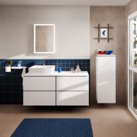 Vorschau: hansgrohe Xilesa E Waschtischunterschrank 137,5x55cm für Konsole, 4 Schubkästen mit Push-Open