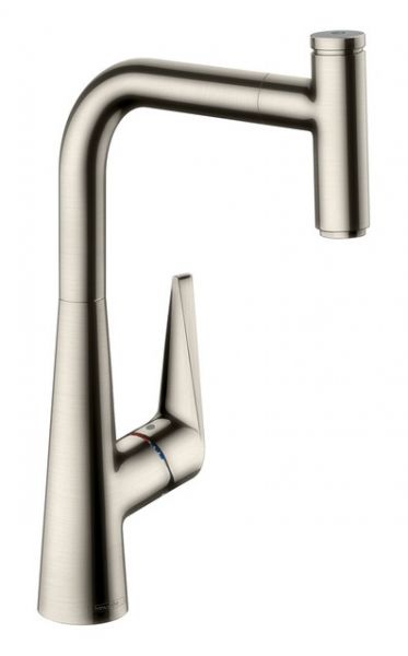 Hansgrohe Talis Select M51 Einhebel-Küchenmischer 300 mit Ausziehauslauf, edelstahl finish