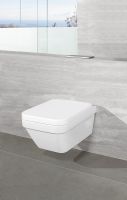 Vorschau: Villeroy&Boch Architectura Wand-WC rechteckig, spülrandlos, WC-Sitz SoftClose, Combi-Pack, weiß, 5685HR01