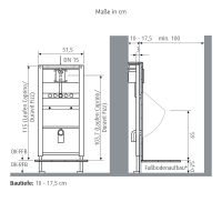 Vorschau: WimTec FIX UR U2 Urinal Montageelement, für Laufen Caprino