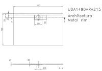 Vorschau: Villeroy&Boch Architectura MetalRim Duschwanne inkl. Antirutsch (VILBOGRIP),140x90cm, weiß UDA1490ARA215GV-01