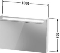 Vorschau: Duravit No.1 Badmöbel-Set 100cm mit Waschtisch, Spiegelschrank, 1 Auszug und Innenschublade