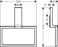 Vorschau: Axor Universal Rectangular Handtuchring, stainless steel optic