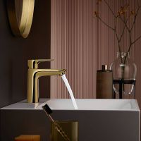 Vorschau: Hansgrohe Talis E Einhebel-Waschtischmischer 110 polished gold optic 71712990
