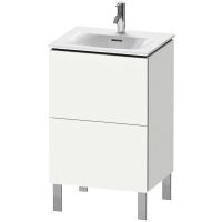 Vorschau: Duravit L-Cube Waschtischunterschrank bodenstehend 52x42cm mit 2 Schubladen für Viu 234453, weiß, LC659401818