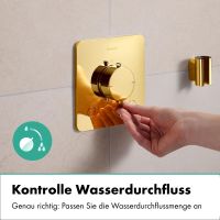 Vorschau: hansgrohe Ecostat Comfort Q Thermostat Unterputz 2 Funktionen, polished gold optic