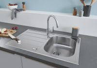 Vorschau: Grohe K200 Edelstahlspüle mit Abtropffläche, edelstahl 31552SD1 2