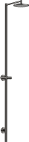 Vorschau: Axor Starck Nature Duschsäule mit Kopfbrause 240 1jet, ohne Handbrause, polished black chrome 12671330