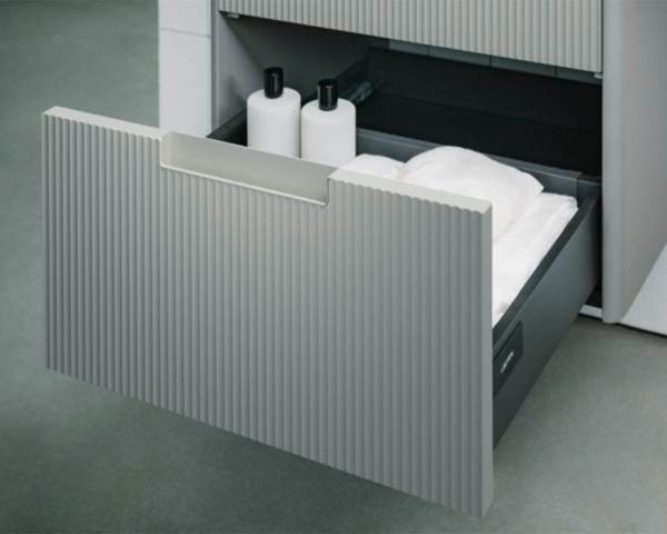 Laufen Juna Schubladen mit geriffeltem Frontdesign 