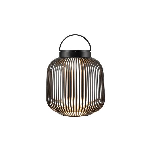 blomus LITO LED-Lamp Laterne Größe M 30cm, schwarz