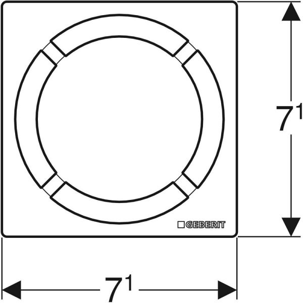 Geberit Designrost Circle, 8x8cm