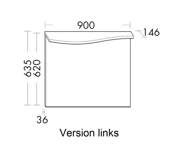 Burgbad Sinea 3.0 Spiegel 90x63cm mit horizontaler LED-Beleuchtung
