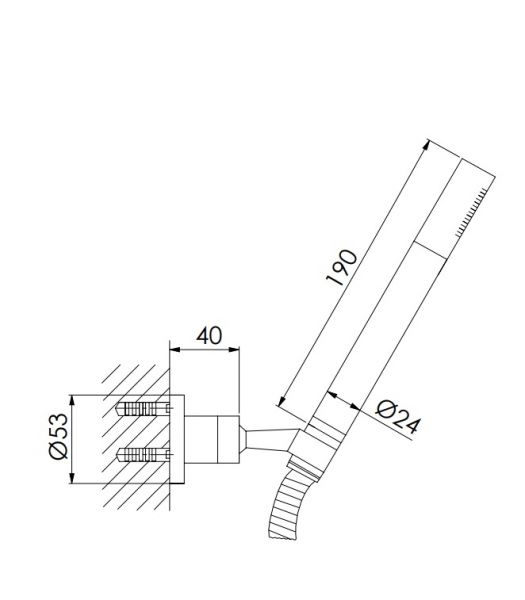 Steinberg Serie 100 Handbrause 12 m. Wandhalter u. MBS, rosè gold 1001650RG