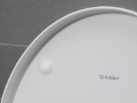 Vorschau: Duravit No.1 Wand-WC Set inkl. WC-Sitz mit Absenkautomatik, 48x36,5cm, oval, rimless, weiß