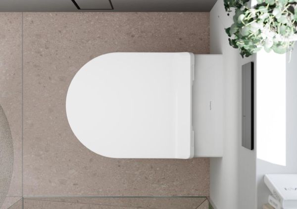 hansgrohe EluPura S Wand-WC Set 540 AquaHelix Flush mit WC-Sitz Slim SoftClose, weiß