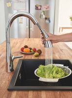 Vorschau: Grohe Zedra Küchenarmatur, chrom 32294002 speed Clean Brausestrahl