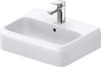 Vorschau: Duravit Qatego Handwaschbecken 45x35cm mit Hahnloch, HygieneGlaze, weiß 0746452000