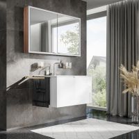 Vorschau: emco loft Handtuchhalter 43cm, zweiarmig, schwenkbar, bronze gebürstet 055001741