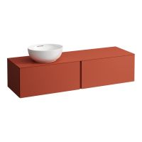 Laufen IL BAGNO ALESSI ONE Schubladenelement 1600, Ausschnitt links, terracotta, H4303520972691