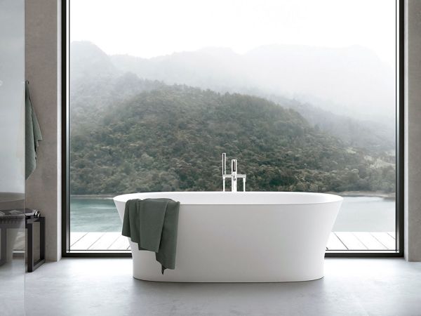 Duravit Cape Cod freistehende Badewanne oval 165x78cm, weiß