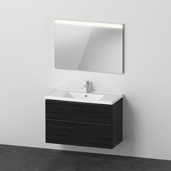 Duravit D-Neo Möbel-Set 100,5cm mit Waschtisch, Waschtischunterschrank und rechteckigem Spiegel DE011401616