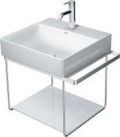 Vorschau: Duravit Dura Square Metallkonsole Wandhängend, zu Waschtisch 235350, chrom