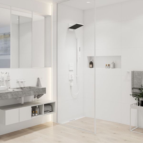 Hansgrohe Pulsify E Stabhandbrause 100 1jet EcoSmart 8l/min, weiß matt