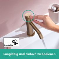 Vorschau: Hansgrohe Tecturis S Waschtischarmatur 110 CoolStart wassersparend+ ohne Ablaufgarn., brushed bronze