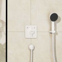 Vorschau: Hansgrohe DuoTurn Q Mischer Unterputz für 2 Verbraucher, weiß matt