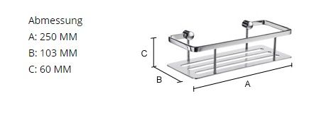 Smedbo Sideline Seifenkorb/Duschkorb, chrom