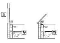 Vorschau: Kludi UNIFIX Unterputz-Spülkasten mit Rahmen für Wand-WC, 82x50cm