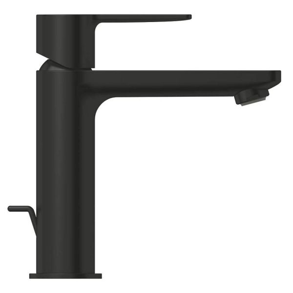 Grohe Lineare Badarmatur S-Size, Zugstangen-Ablaufgarnitur, wassersparend, schwarz matt 321142431