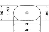 Vorschau: Duravit Luv Aufsatzbecken 70x40cm, oval