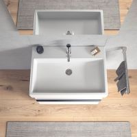 Duravit Vero Air Waschtisch rechteckig 70x47cm, mit 1 Hahnloch und Überlauf, weiß 2350700000