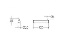 Vorschau: lineabeta PICOLA Toilettenpapierhalter, chrom