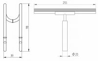 Vorschau: Avenarius Universal Halter für Duschabtrennung mit Komfortwischer, chrom